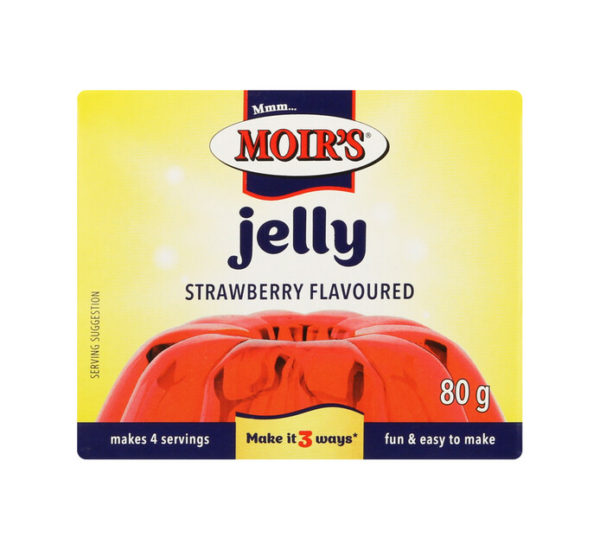 Moirs Strawberry Jelly 80g