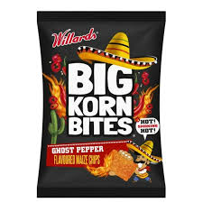 Willards Big Korn Bites Ghost Pepper 120g