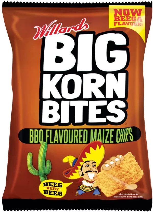 Willards Big Korn Bites BBQ 120g