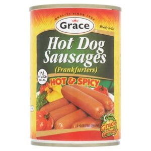 Hardyz Grace Halal Hot Dog Sausages Hot & Spicy 400g