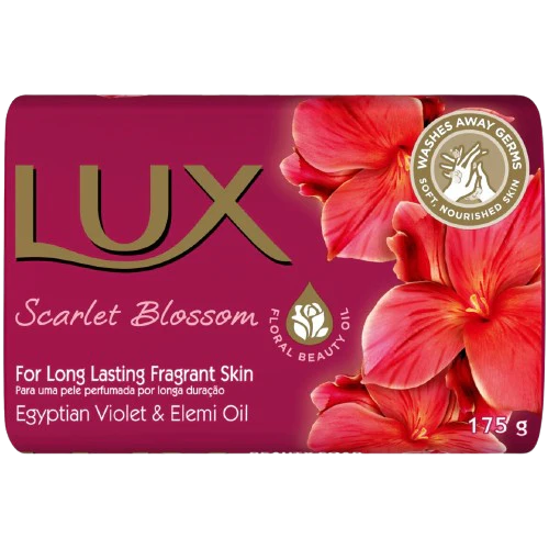 Lux Scarlet Blossom Egyptian Violet & Elemi Oil Soap Bar 175g