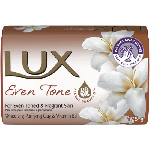 Lux Even Tone White Lily, Purifying Clay & Vitamin B3 Soap Bar 175g