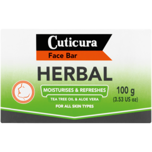 Cuticura Face Bar Herbal with Tea Tree Oil Aloe Vera 100g