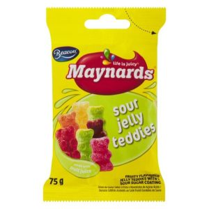Beacon Maynards Sour Jelly Teddies 75g BB 16/05/25