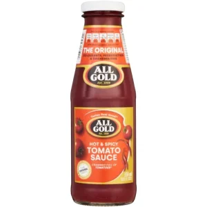 All Gold Hot & Spicy Tomato Sauce 500ml BB 08/05/26