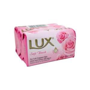 Lux Soft Touch French Rose & Almond Oil 3x80g