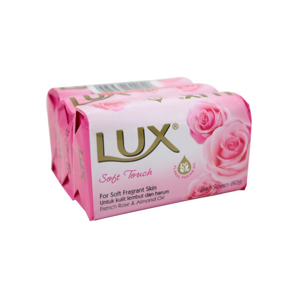 Lux Soft Touch French Rose & Almond Oil 3x80g